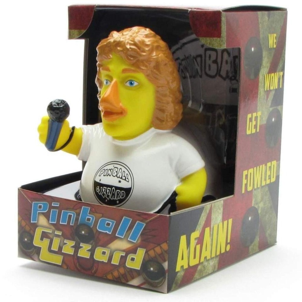 Roger Daltrey-Inspired Rubber Duck Collectible Pinball Gizzard With Microphone &